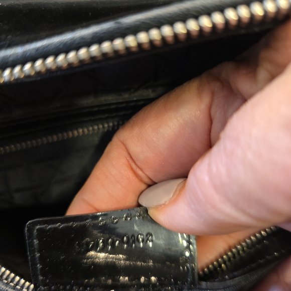 Authentic Pre Love LADY DIOR Black Patent Quilted Top-Handle Bag - Picture 5 of 6